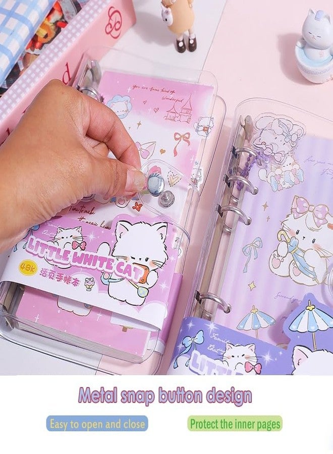SAMVARDHAN Diary Set - Notebook with Lock Button for Girls, Kawaii Spiral Diary for Kids, 3D Journal Notebook Diary for Girls, Birthday Gift for Kids - 80 Sheets,Pack of 1 (Random Print (Cat)) - Image 4